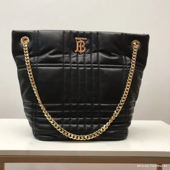 Official First Bag Ru Bucket Bag Lola Quilted BURBERRY Medium Lambskin 0512
